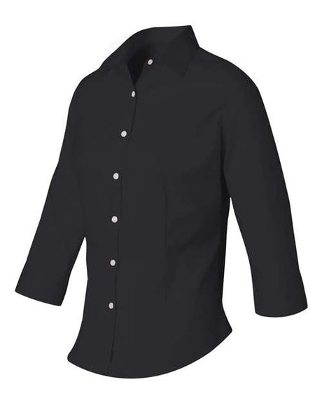 Women's Three-Quarter Sleeve Baby Twill Shirt