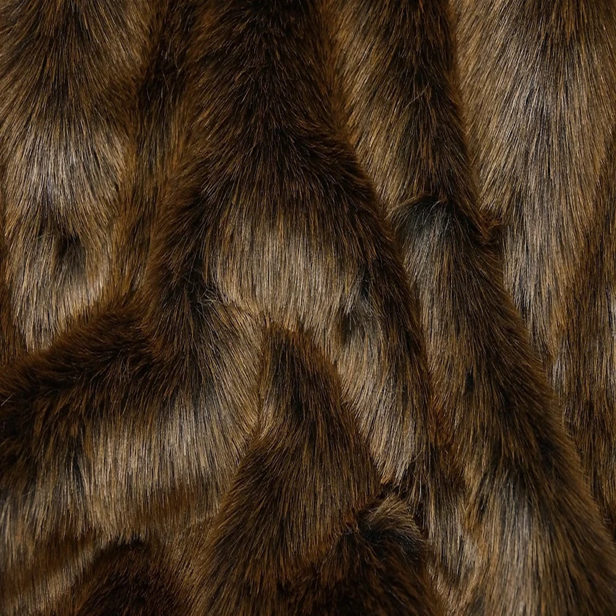 Brown Short Pile Faux Fur Fabric