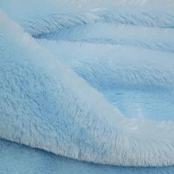 Light Blue Rich Minky Bear Fabric,