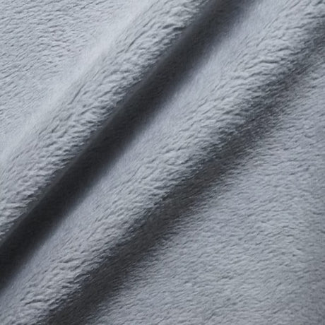 Smooth Minky Faux Fur Polyester Fabric - Solid Color, 60" Width, 385 GSM (1 Yard)