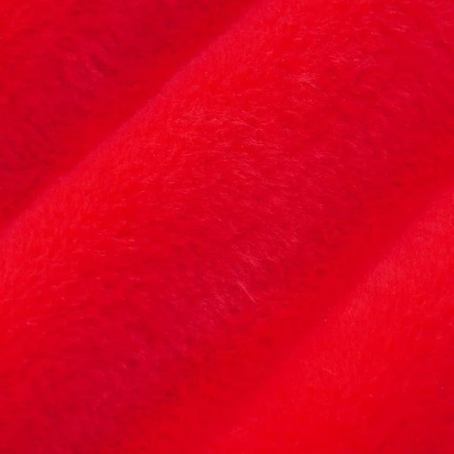 Red Ultra Soft Bunny Minky Fabric,