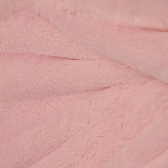 Pink Rich Minky Bear Fabric,