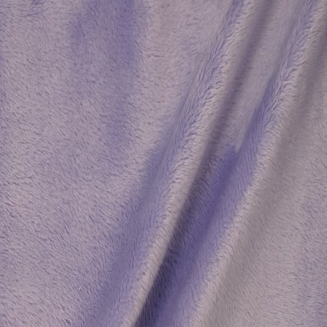 Smooth Minky Faux Fur Polyester Fabric - Solid Color, 60" Width, 385 GSM (1 Yard)