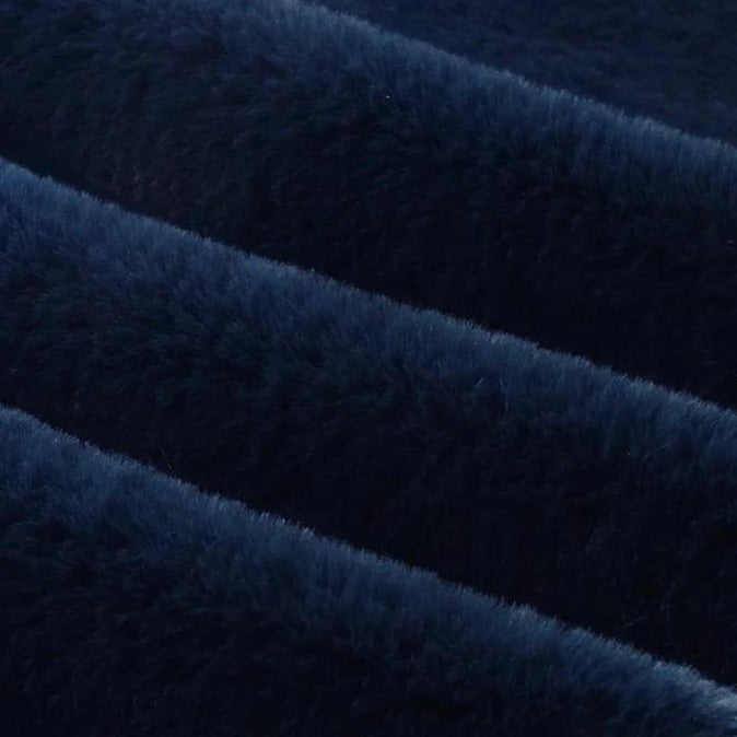Navy Blue Ultra Soft Bunny Minky Fabric,