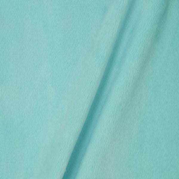 Smooth Minky Faux Fur Polyester Fabric - Solid Color, 60" Width, 385 GSM (1 Yard)
