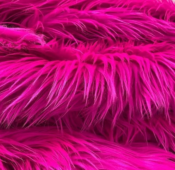 Shaggy Long Pile Faux Fur Fabric - 4" Pile, 60" Width (1 Yard)