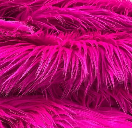 Shaggy Long Pile Faux Fur Fabric - 4" Pile, 60" Width (1 Yard)