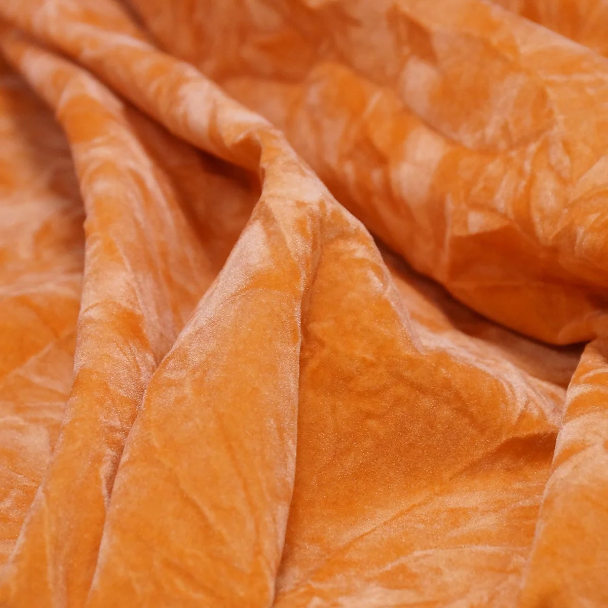 Crushed Velvet Flocking Nylon Fabric - 58/60" Width, 140 GSM, No Stretch, Multiple Colors (1 Yard)