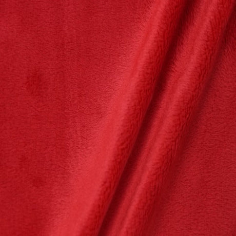 Smooth Minky Faux Fur Polyester Fabric - Solid Color, 60" Width, 385 GSM (1 Yard)
