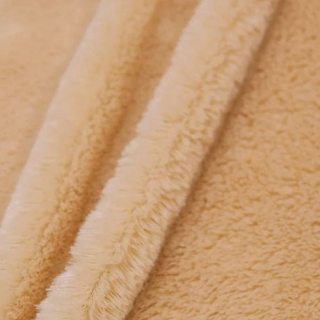 Camel Rich Minky Bear Fabric, Default Title