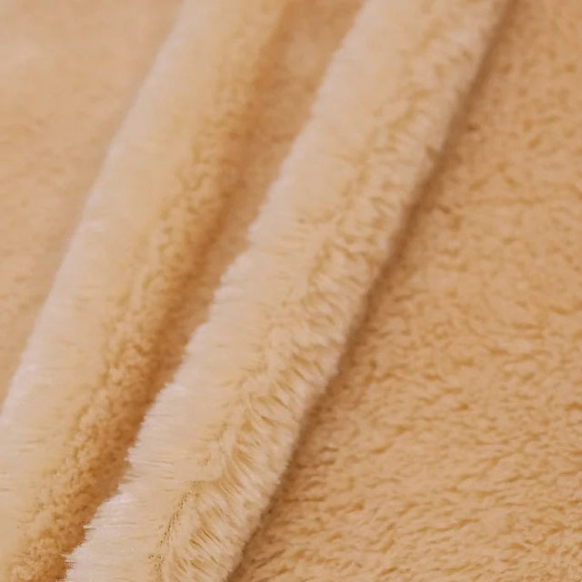 Camel Rich Minky Bear Fabric, Default Title