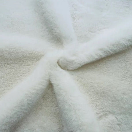 White Ultra Soft Bunny Minky Fabric