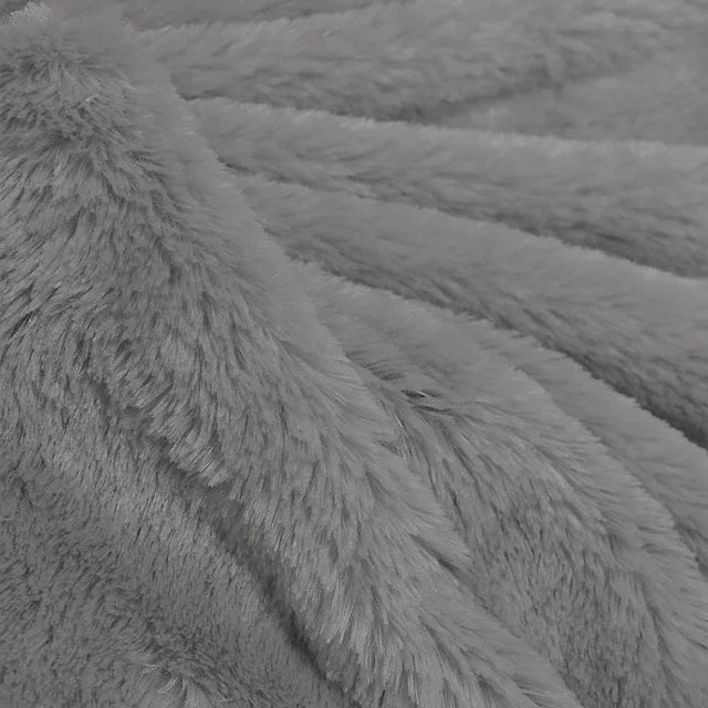 Silver Rich Minky Bear Fabric,
