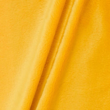 Smooth Minky Faux Fur Polyester Fabric - Solid Color, 60" Width, 385 GSM (1 Yard)