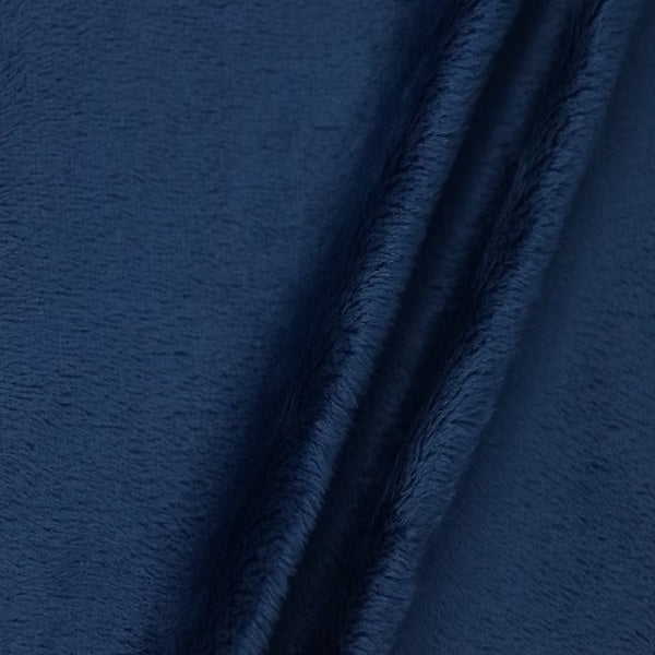 Smooth Minky Faux Fur Polyester Fabric - Solid Color, 60" Width, 385 GSM (1 Yard)