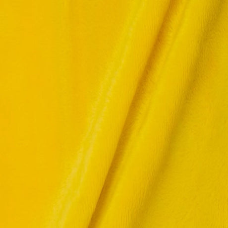 Smooth Minky Faux Fur Polyester Fabric - Solid Color, 60" Width, 385 GSM (1 Yard)