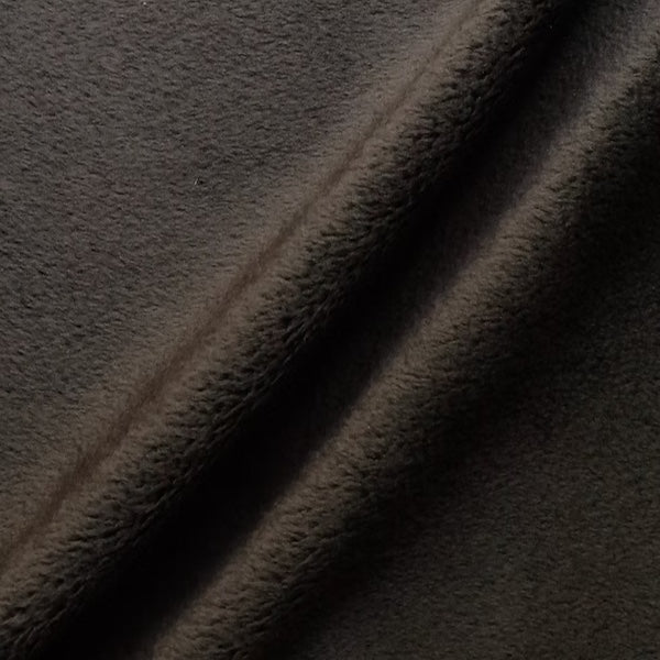 Smooth Minky Faux Fur Polyester Fabric - Solid Color, 60" Width, 385 GSM (1 Yard)