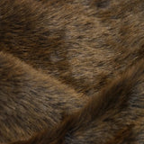 Brown Short Pile Faux Fur Fabric