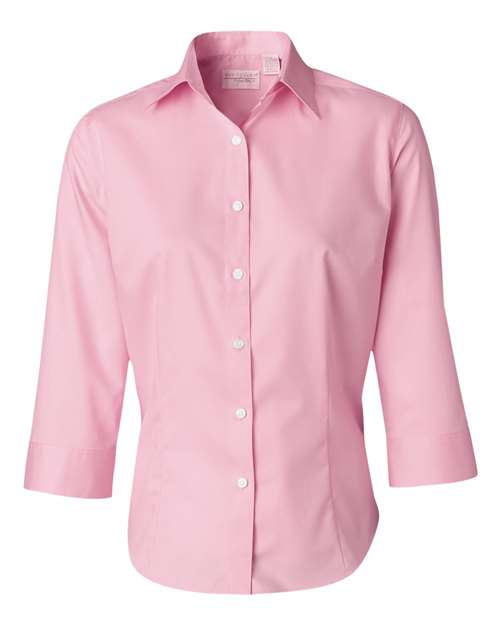 Women's Three-Quarter Sleeve Baby Twill Shirt