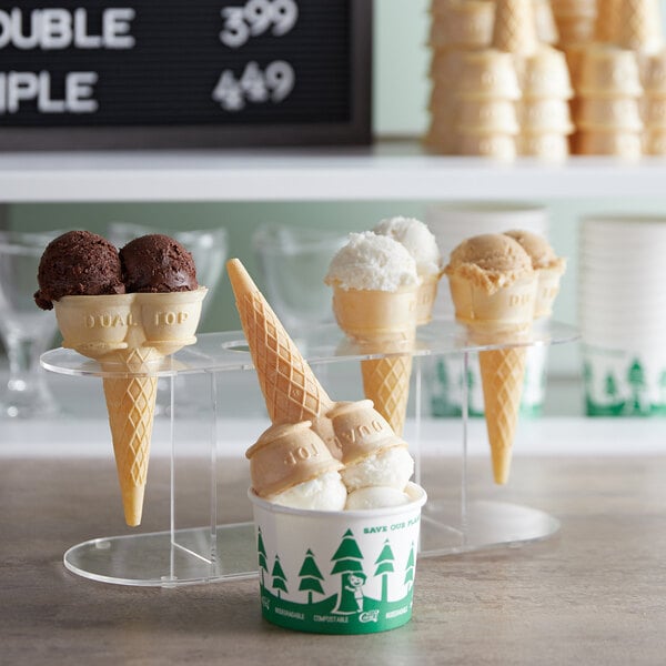 JOY Twin Scoop Cake Cone Dispenser Pack - 360/Case