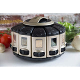 KitchenArt Pro 57010 Auto-Measure Spice Carousel, Stainless Steel Satin