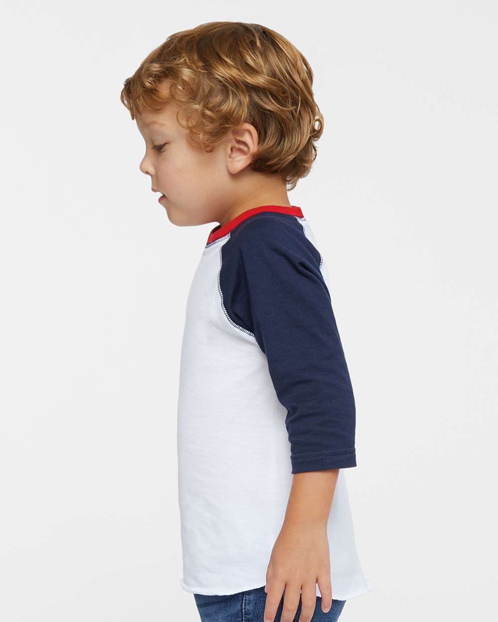 BELLA + CANVAS® Toddler Three Quarter Sleeve Baseball Tee