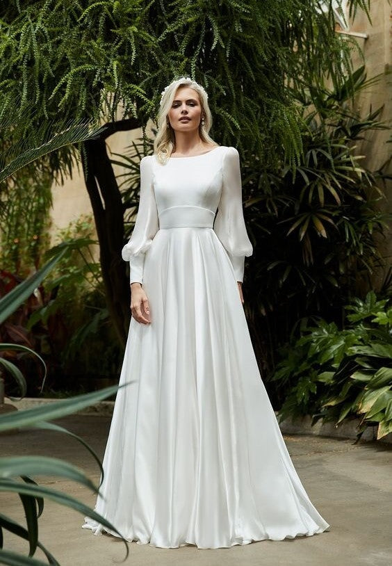 White Stretch Crepe Back Satin