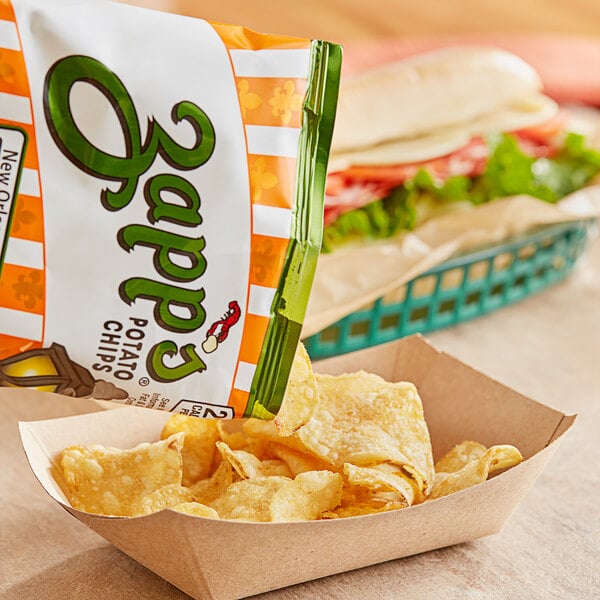 Zapp's Hotter 'N Hot Jalapeno Potato Chips 1.5 oz. - 60/Case