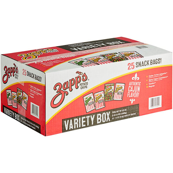 Zapp's Potato Chips Variety Box 1.5 oz. - 25/Case
