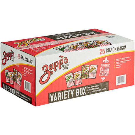 Zapp's Potato Chips Variety Box 1.5 oz. - 25/Case