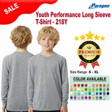 Paragon® Youth Performance Long Sleeve T-Shirt