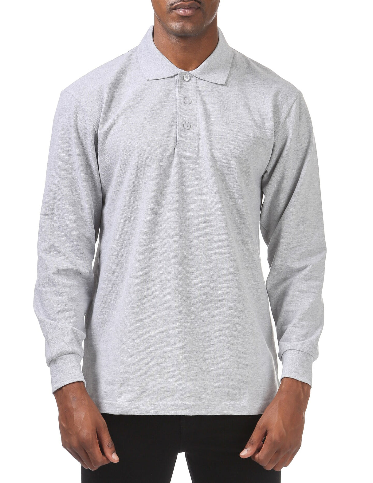 Long Sleeve Pique Polo Shirt