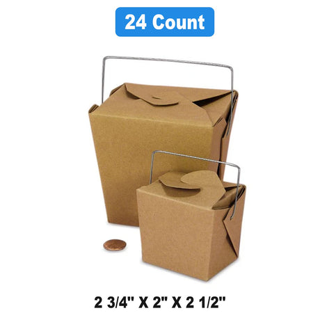 Kraft Wire Handle Boxes 2.75" x 2" x 2.5"