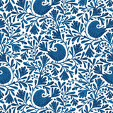 Cotton Print Navy Isla Birds and Branches Fabric 44/45"
