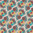 Cotton Print Fabric Love Blooms Love Ink 3380 44/45"