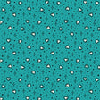 Cotton Print Teal Hearts Love Ink Fabric 44/45"