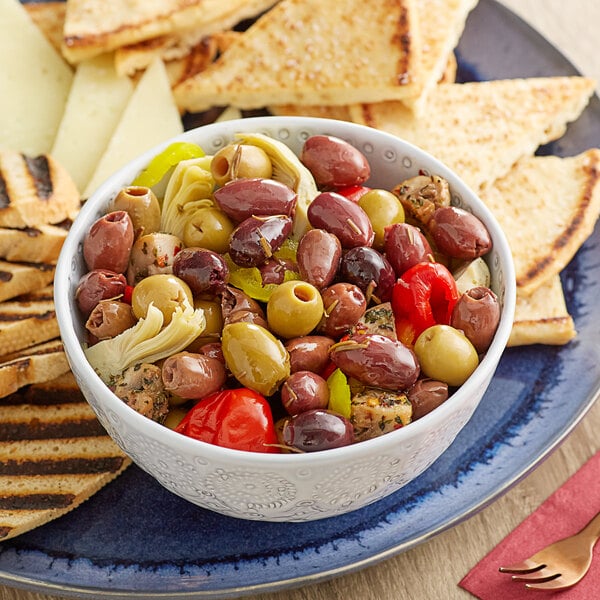 Royal Ann Pitted Mediterranean Olive Mix 20 lb. (10 lb. Dr. Wt.)
