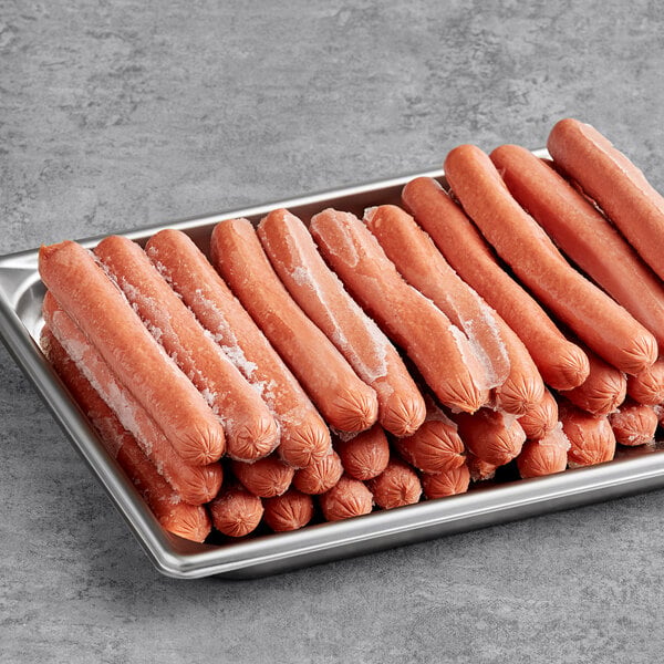 Nathan's Famous 6 3/4" 7/1 Beef Franks - 70/Case