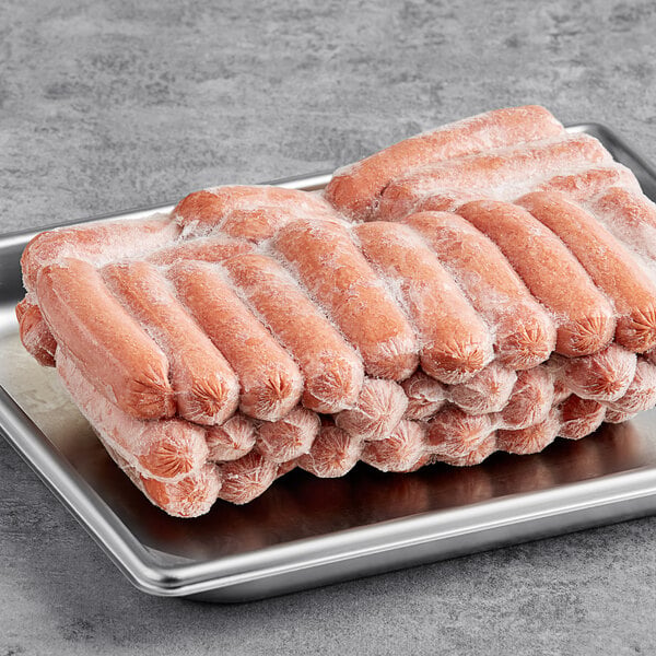 Nathan's Famous 3 1/2" 1.5 oz. Beef Slider Franks with Buns - 48/Case