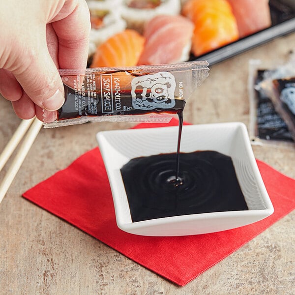 Kari-Out Company Soy Sauce 8 Gram Portion Packet - 450/Case