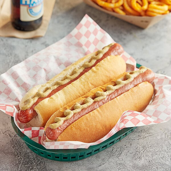 Nathan's Famous 10" 4/1 Beef Franks - 40/Case