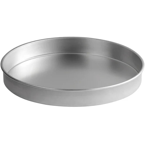Round Straight-Sided Aluminum Cake Pans - 3" high - Choose Diameter from 3" to 16"