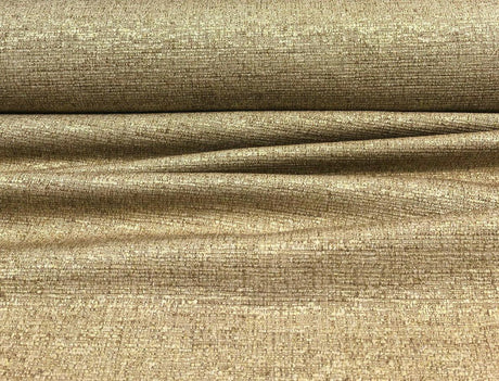 Rawhide II Cotton Polyester Blend Fabric - Wheat Gold Slubbed Textured, 54" Width (1 Yard)