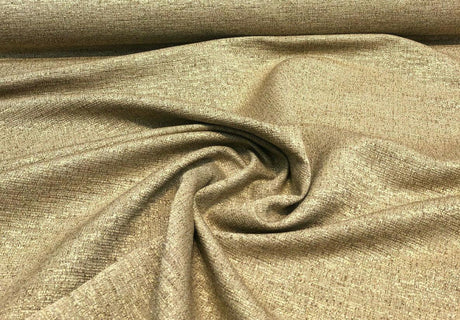 Rawhide II Cotton Polyester Blend Fabric - Wheat Gold Slubbed Textured, 54" Width (1 Yard)