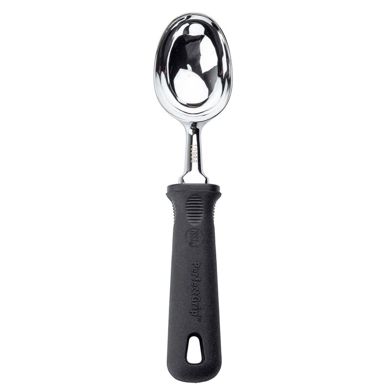 Ice Cream Scoop Size 60 Chrome Plated Non Slip Black Grip