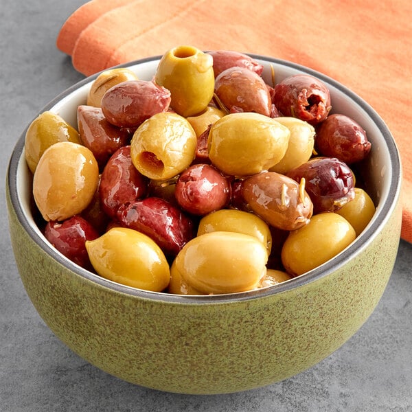 Royal Ann Pitted Mediterranean Olive Mix 20 lb. (10 lb. Dr. Wt.)