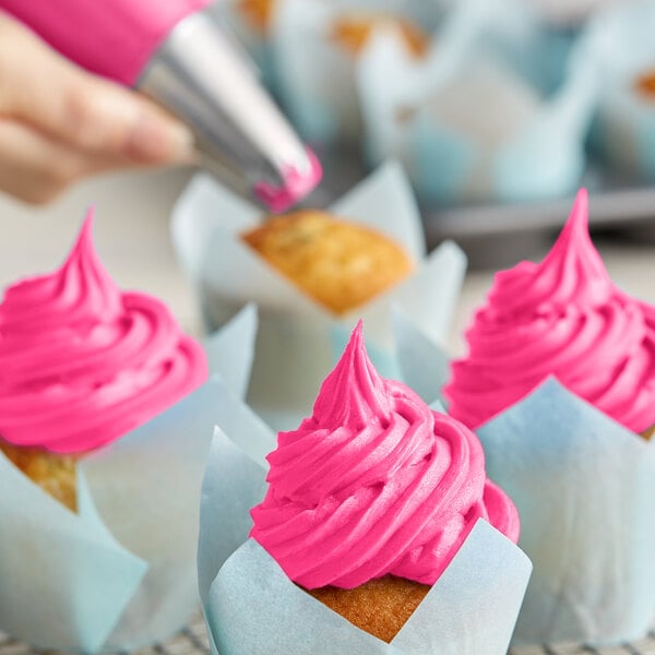 Rich's Allen Bright Pink Buttrcreme Icing - 15 lb. Pail