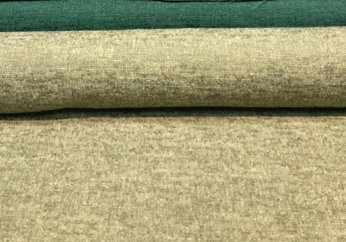 Fabricut Rawhide II Cotton Polyester Blend Fabric - Endive Fern Green, Slubbed Textured, 54" Width (1 Yard)