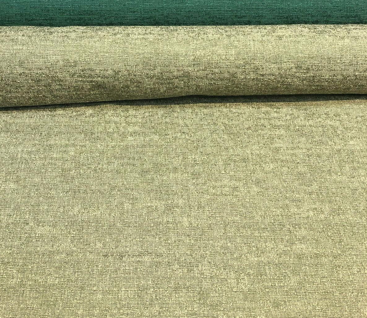 Fabricut Rawhide II Cotton Polyester Blend Fabric - Endive Fern Green, Slubbed Textured, 54" Width (1 Yard)
