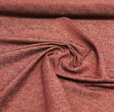 Rawhide Monarch Cotton Polyester Fabric - Burgundy Red Slubbed Textured, 54" Width (1 Yard)